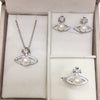 Freshwater Pearl Jewelry Set Pendant Earring Ring