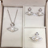 Freshwater Pearl Jewelry Set Pendant Earring Ring