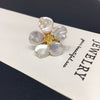 Freshwater Pearl Jewelry Set With Baroque Petal Flower Design