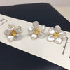 Freshwater Pearl Jewelry Set With Baroque Petal Flower Design