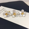 Freshwater Pearl Jewelry Set With Baroque Petal Flower Design