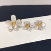 Freshwater Pearl Jewelry Set With Baroque Petal Flower Design
