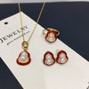 Freshwater Pearl Jewelry Set With Gourd Pendant