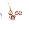 Freshwater Pearl Jewelry Set With Gourd Pendant