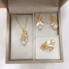Freshwater Pearl Jewelry With Natural Seashells And Exquisite Feather Design