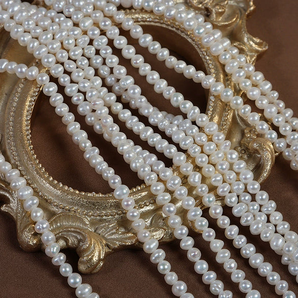 Freshwater Pearl Loose Beads Potato Shape Jewelry Material