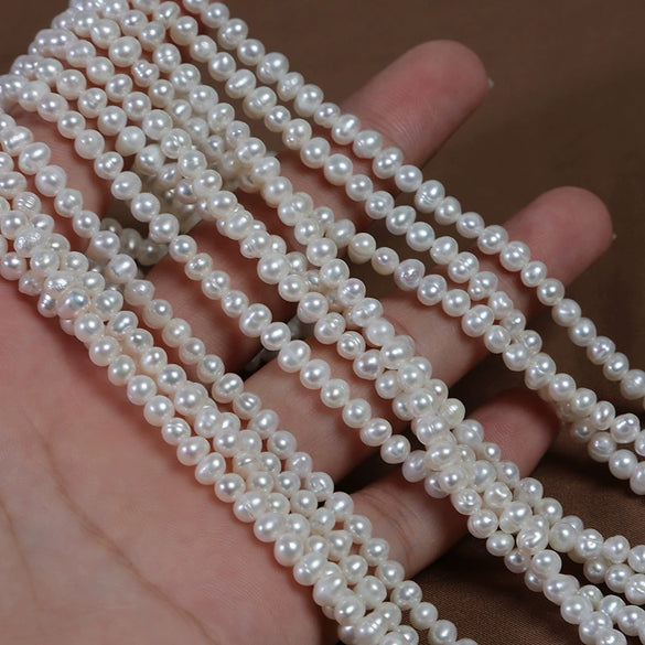 Freshwater Pearl Loose Beads Potato Shape Jewelry Material