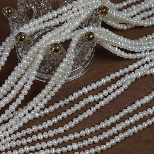 Freshwater Pearl Loose Beads Potato Shape Jewelry Material