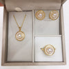 Freshwater Pearl Pendant Earring Set Highend Style