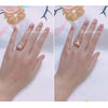 Freshwater Pearl Ring Copper Gold Plated With Zircon Micro Inlay Women's Style Flat Round And Steamed Bread Round Pearl