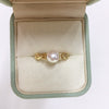 Freshwater Pearl Ring Copper Material Flat Round And Rose Buns Round Shape Women's Style