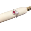 Freshwater Pearl Ring Copper Microinlaid Zircon Bamboo Ruby Open Women's Fashion Jewelry