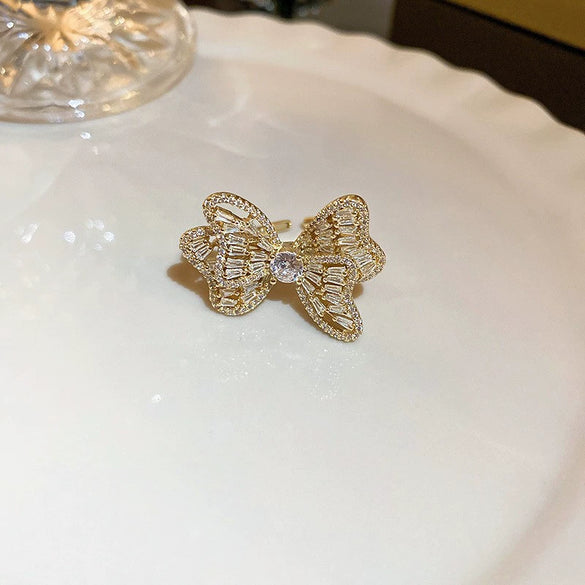 Freshwater Pearl Rose Flower Open Ring Real Gold Electroplated Metal Jewelry For Women