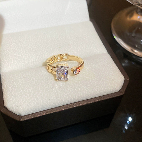 Freshwater Pearl Rose Flower Open Ring Real Gold Electroplated Metal Jewelry For Women