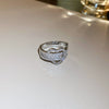 Freshwater Pearl Rose Flower Open Ring Real Gold Electroplated Metal Jewelry For Women