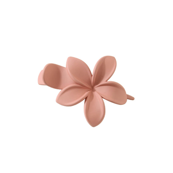 Frosted Flower Duckbill Hair Clip For Women Baked Enamel Plant Flower Style