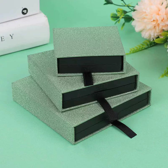 Frosted Jewelry Storage Drawer Box Made Of Paper And Cardboard
