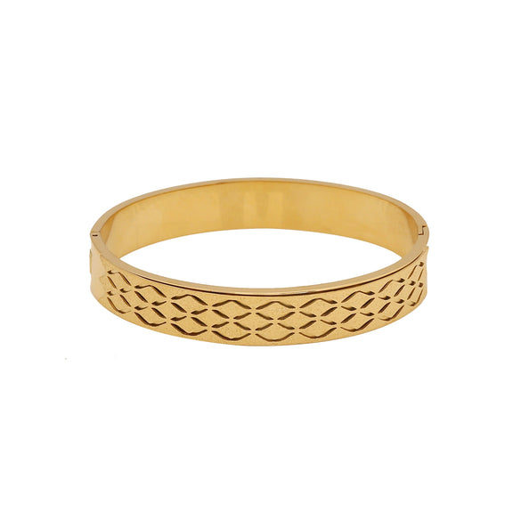 Frosted Stainless Steel Women's Personality Joker Bracelet With Electroplating