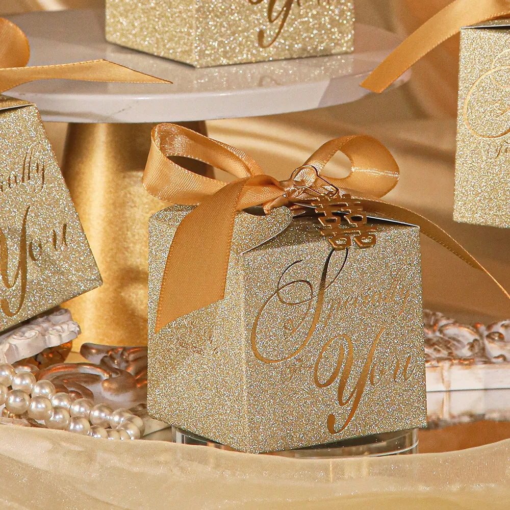 Frosted Wedding Gift Candy Box Wedding Candy Box Light Luxury High-Grade Silver Candy Fruit Carton Box