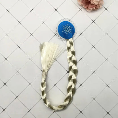 Frozen   Holiday Dress Up Cosplay Princess Girl Hairpin Elsa Wig Braid