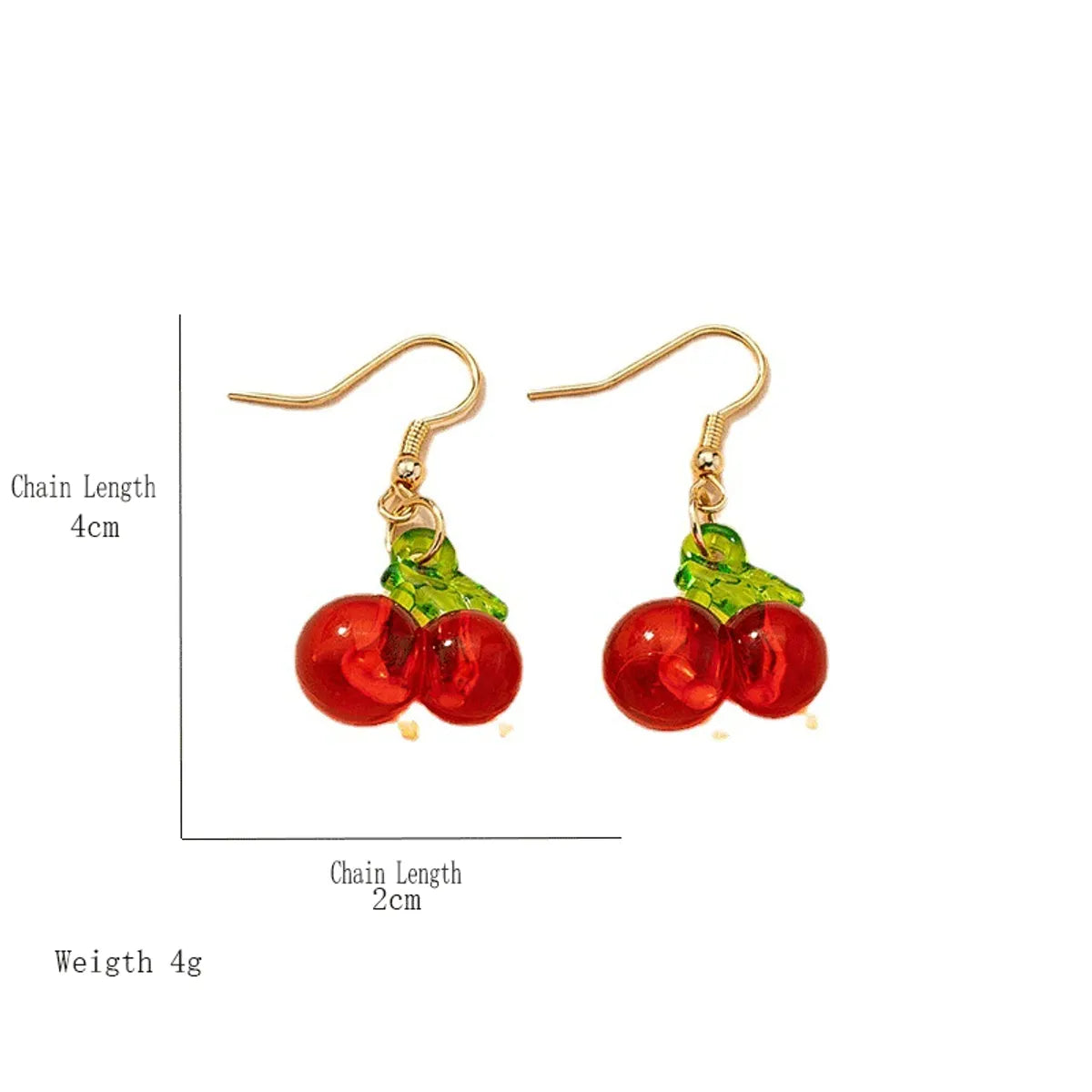 Fruit Cherry Earrings Cross-border Simple New Ear Jewelry Ear Hooks