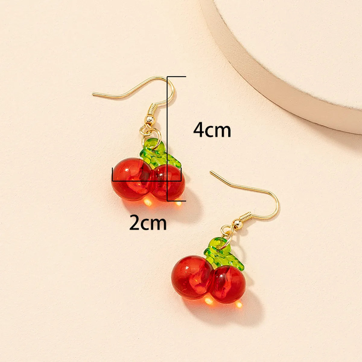 Fruit Cherry Earrings Cross-border Simple New Ear Jewelry Ear Hooks