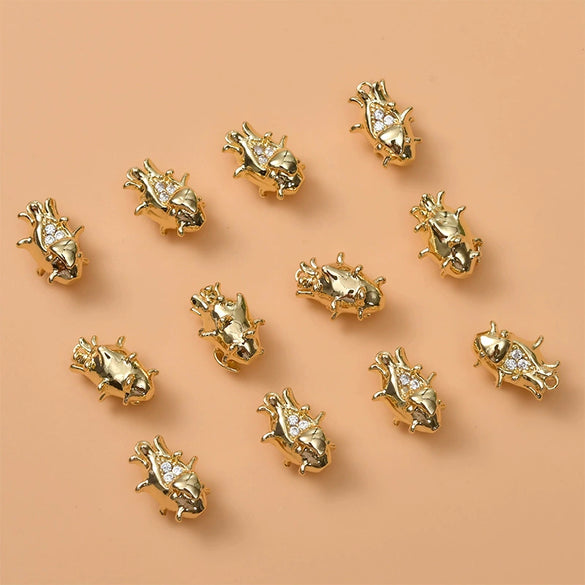 Fruit Pendant Jewelry Copper Material Electroplated Accessories For Earrings And Necklace