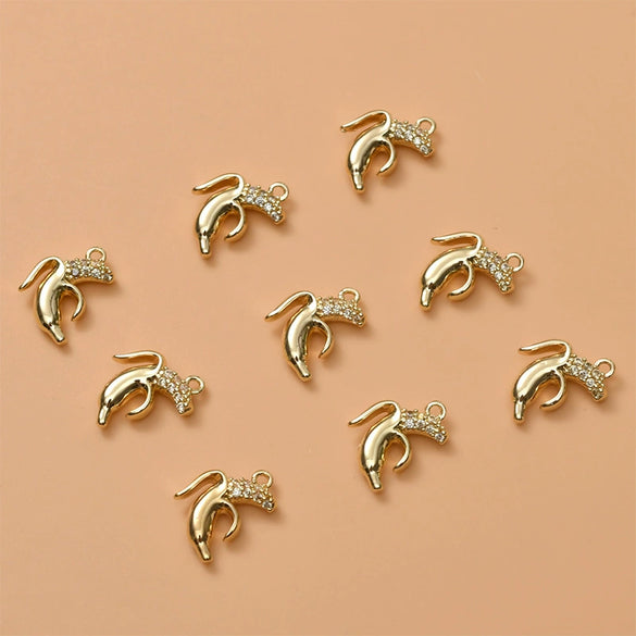 Fruit Pendant Jewelry Copper Material Electroplated Accessories For Earrings And Necklace