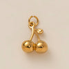 Fruit Pendant Stainless Steel Peach Strawberry Apple Furnace Vacuum Plated 18K Gold Color Diy Small Pendant
