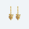 Fruit Series Copper Gold Electroplated Earrings