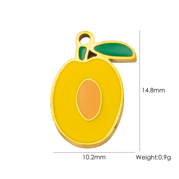 Fruit Series Stainless Steel Dripping Oil Small Pendant