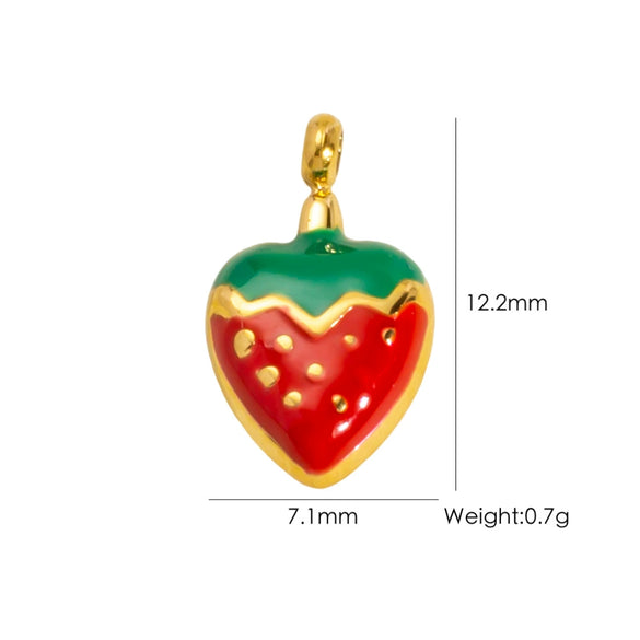 Fruit Series Stainless Steel Dripping Oil Small Pendant