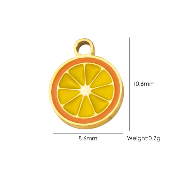 Fruit Series Stainless Steel Dripping Oil Small Pendant