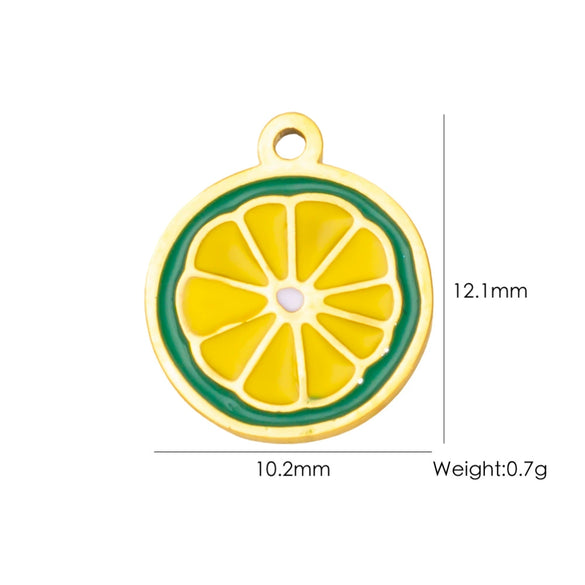 Fruit Series Stainless Steel Dripping Oil Small Pendant