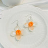 Fruit Shape Plastic Resin Dripping Oil Women's Earrings
