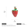 Fruit Shape Stainless Steel Electroplated Diy Jewelry Pendant Necklace Oil Dripping Style