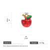 Fruit Shape Stainless Steel Electroplated Diy Jewelry Pendant Necklace Oil Dripping Style