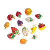 Fruit Shape Stainless Steel Electroplated Diy Jewelry Pendant Necklace Oil Dripping Style