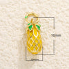 Fruit Shaped Copper Diy Jewelry Pendant With Oil Dripping Design Watermelon Durian Mango Strawberry Apple