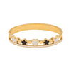 Full Diamond Flower Love Butterfly Stainless Steel Bracelet With Electroplating