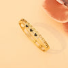 Full Diamond Flower Love Butterfly Stainless Steel Bracelet With Electroplating