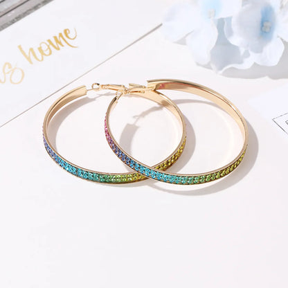 Full Diamond Gradient Color Earrings