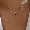 Full Diamond Heart Butterfly Pendant Necklace For Women With Alloy Material And Water Wave Chain
