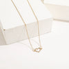 Full Diamond Heart Butterfly Pendant Necklace For Women With Alloy Material And Water Wave Chain