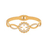 Full Diamond Hollow Fashion Stainless Steel Bracelet With Electroplating