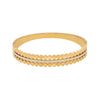 Full Diamond Hollow Fashion Stainless Steel Bracelet With Electroplating