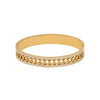 Full Diamond Hollow Fashion Stainless Steel Bracelet With Electroplating