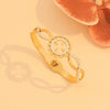 Full Diamond Hollow Fashion Stainless Steel Bracelet With Electroplating