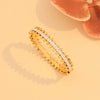 Full Diamond Hollow Fashion Stainless Steel Bracelet With Electroplating