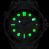 Fullyautomatic Mechanical Men's Watch With Wave Carved Design Round Dial Stainless Steel Strap And Buckle Alloy Case Mineral Reinforced Glass Mirror